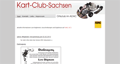 Desktop Screenshot of kartclub-sachsen.de